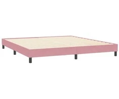 Lova Lovos rėmas be čiužinio Rožinis 200x210 cm aksomas