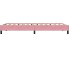 Lova Lovos rėmas be čiužinio Rožinis 90x210 cm aksomas