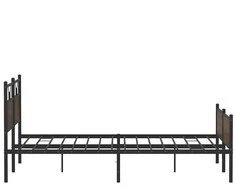 Lovos rėmas be čiužinio, rudas ąžuolo, 160x200cm, metalas
