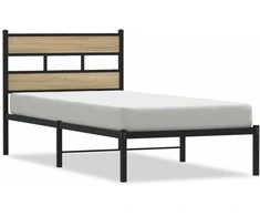 Lovos rėmas be čiužinio, sonoma ąžuolo, 100x200cm, metalas