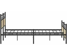 Lovos rėmas be čiužinio, sonoma ąžuolo, 200x200cm, metalas