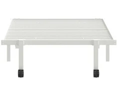 lovos rėmas be čiužinio Sulankstomas baltas 90x200 cm plienas