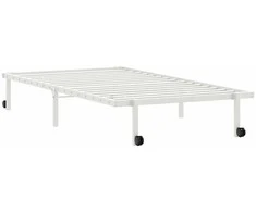 Lovos rėmas be čiužinio Sulankstomas baltas 100x200 cm Plienas