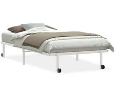 Lova Lovos rėmas be čiužinio Sulankstomas baltas 107x203 cm Plienas