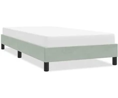 Lova Lovos rėmas be čiužinio Šviesiai pilkas 80x210 cm Velvet