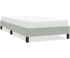 Lova Lovos rėmas be čiužinio Šviesiai pilkas 90x210 cm aksomas