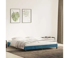 Lova Lovos rėmas be čiužinio Tamsiai mėlynas 200x210 cm aksomas