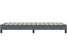 Lova Lovos rėmas be čiužinio Tamsiai pilka 90x210 cm aksomas