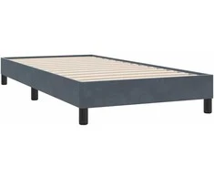 Lova Lovos rėmas be čiužinio Tamsiai pilka 80x220 cm aksomas