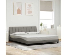 Lovos rėmas be čiužinio, Hanko, taupe spalvos, 180x200cm, audinys