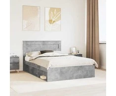 Lovos rėmas Betoninė 140 x 200 cm Kietos pušies mediena