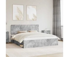 Lovos rėmas Betoninė 180 x 200 cm Kietos pušies mediena