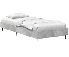 Lova Lovos rėmas Betono pilka 80 x 200 cm Apdirbta mediena