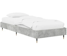 Lova Lovos rėmas Betono pilka 80 x 200 cm Apdirbta mediena