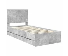 Lova Lovos rėmas Betono pilka 90 x 200 cm Inžinerinė mediena