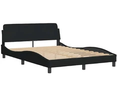 Lova Lovos rėmas Dover, juodas, 135x190 cm, audinys