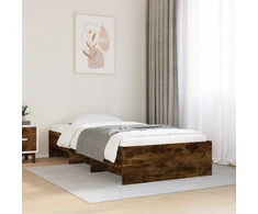 Lova Lovos rėmas Dūminio ąžuolo 80 x 200 cm Apdirbta mediena