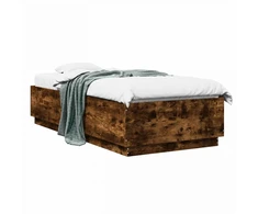 Lova Lovos rėmas Dūminio ąžuolo 80 x 200 cm Apdirbta mediena