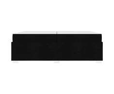 Lova Lovos rėmas su čiužiniu Juoda 200 x 200 cm audinys