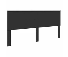 Lovos rėmas Juoda 200 x 200 cm Kietos pušies mediena