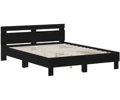 Lova Lovos rėmas Juodojo ąžuolo 135 x 190 cm Apdirbta mediena