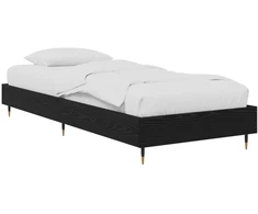 Lova Lovos rėmas Juodojo ąžuolo 80 x 200 cm Apdirbta mediena