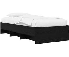Lova Lovos rėmas Juodojo ąžuolo 80 x 200 cm Apdirbta mediena