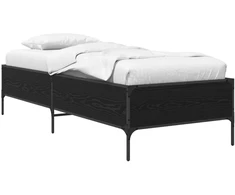 Lova Lovos rėmas Juodojo ąžuolo 80 x 200 cm Apdirbta mediena
