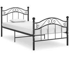 Lova Lovos rėmas, juodos spalvos, 100x200cm, metalas
