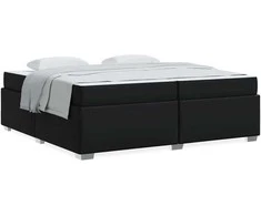 Lova Lovos rėmas su čiužiniu Juoda 200 x 200 cm audinys
