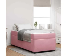 Lova Lovos rėmas su čiužiniu Rožinė 90 x 200 cm audinys