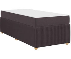 Lova Lovos rėmas su čiužiniu Tamsiai rudas 100 x 200 cm audinys