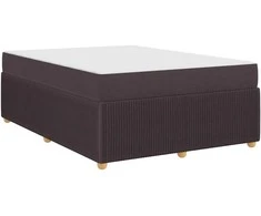 Lova Lovos rėmas su čiužiniu Tamsiai rudas 140 x 200 cm audinys