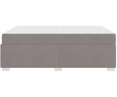 Lovos rėmas su čiužiniu Taupe 160 x 200 cm audinys