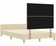 Lova Lovos rėmas su galvūgalio Kreminė 120 x 200 cm audinys