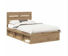 Lova Lovos rėmas Meistrų ąžuolas 135 x 190 cm Kietos pušies mediena