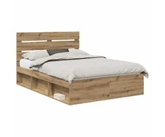 Lova Lovos rėmas Meistrų ąžuolas 140 x 190 cm Kietos pušies mediena