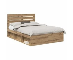 Lova Lovos rėmas Meistrų ąžuolas 140 x 190 cm Kietos pušies mediena