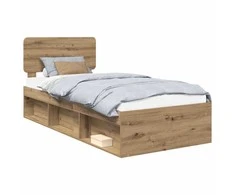 Lova Lovos rėmas Meistrų ąžuolas 75 x 190 cm Kietos pušies mediena