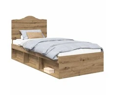 Lova Lovos rėmas Meistrų ąžuolas 75 x 190 cm Kietos pušies mediena