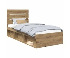Lova Lovos rėmas Meistrų ąžuolas 75 x 190 cm Kietos pušies mediena