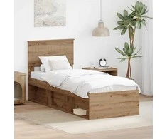 Lova Lovos rėmas Meistrų ąžuolas 75 x 190 cm Kietos pušies mediena