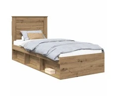 Lova Lovos rėmas Meistrų ąžuolas 75 x 190 cm Kietos pušies mediena