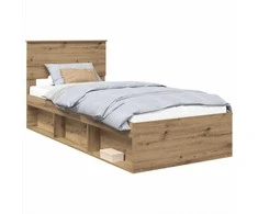 Lova Lovos rėmas Meistrų ąžuolas 75 x 190 cm Apdirbta mediena