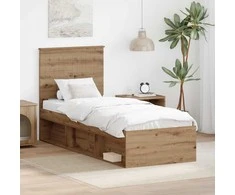Lova Lovos rėmas Meistrų ąžuolas 75 x 190 cm Kietos pušies mediena