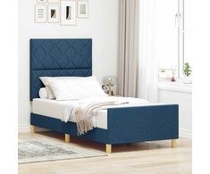 Lova Lovos rėmas su galvūgalio Mėlyna 90 x 200 cm audinys