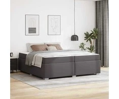 Lova Lovos rėmas su čiužiniu Pilka 200 x 200 cm audinys