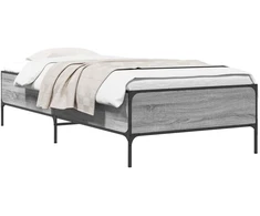 Lova Lovos rėmas Pilka Sonoma 80 x 200 cm Apdirbta mediena