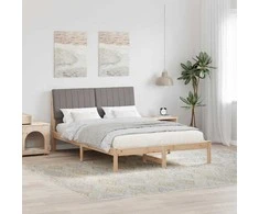 Lova Lovos rėmas Ruda 135 x 190 cm Kietos pušies mediena
