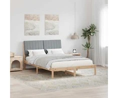 Lova Lovos rėmas Ruda 135 x 190 cm Kietos pušies mediena